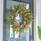 Spring Wreaths for Front Door 24 Inch Spring Wreath with Vibrant Flowers and Greenery